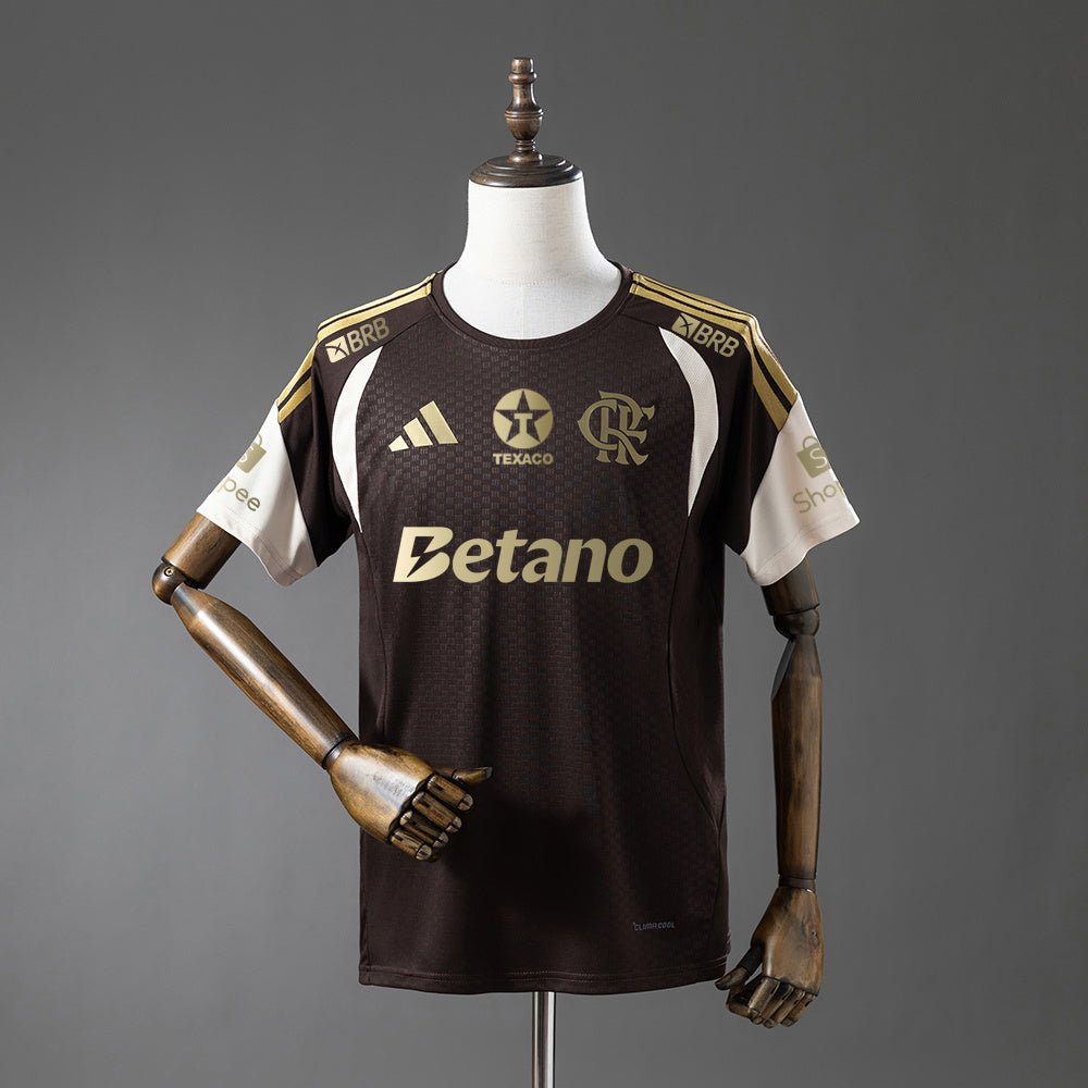 26/27 Flamengo Training Apricot Jersey - Sponsor Brown