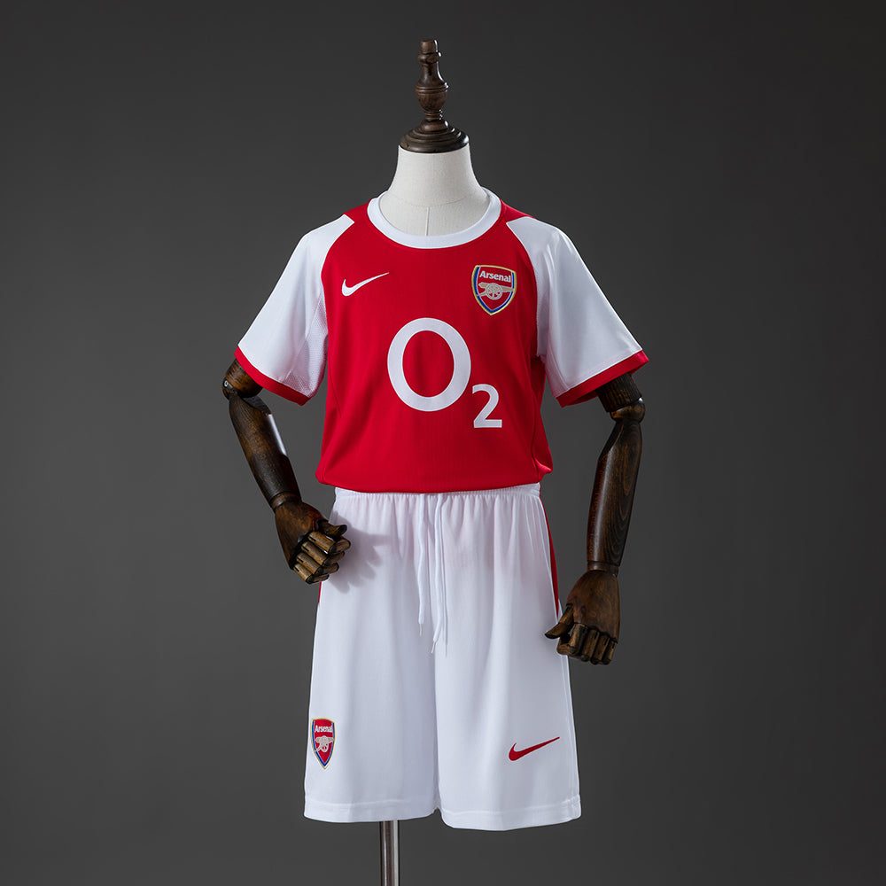 02/04 Arsenal Home Retro Kids Kit