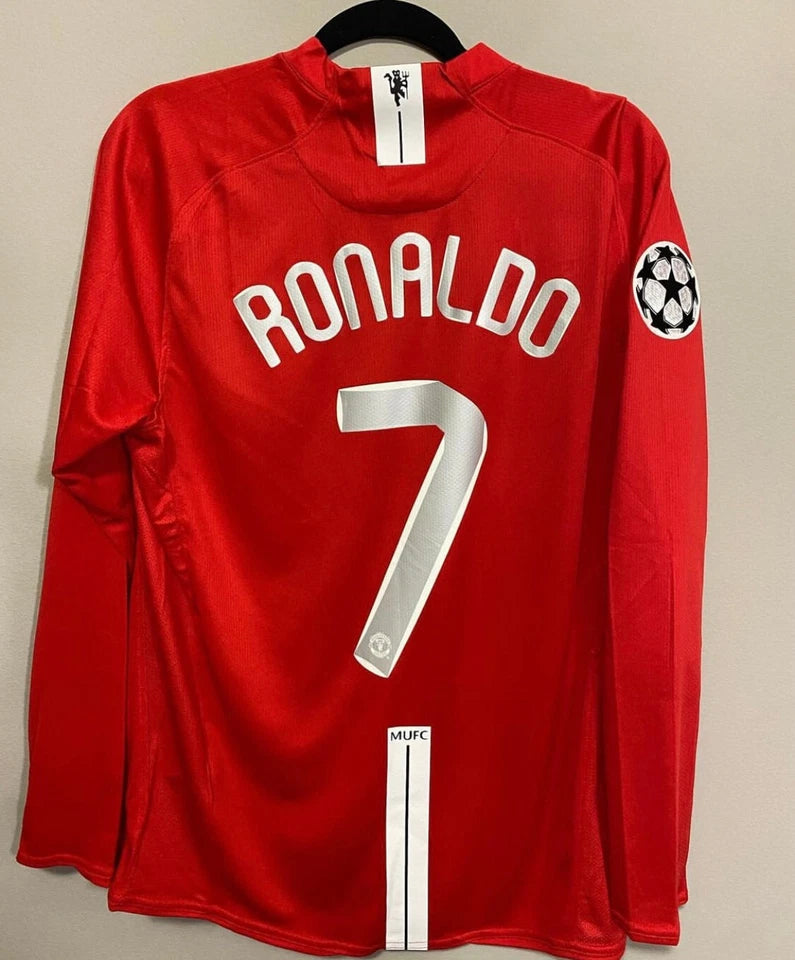 2008 Manchester United Home UCL Final Long sleeve Jersey