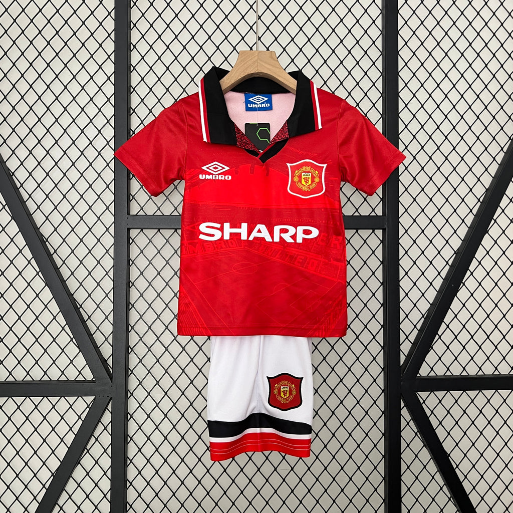 94/96 Manchester United Home Retro Kids Kit