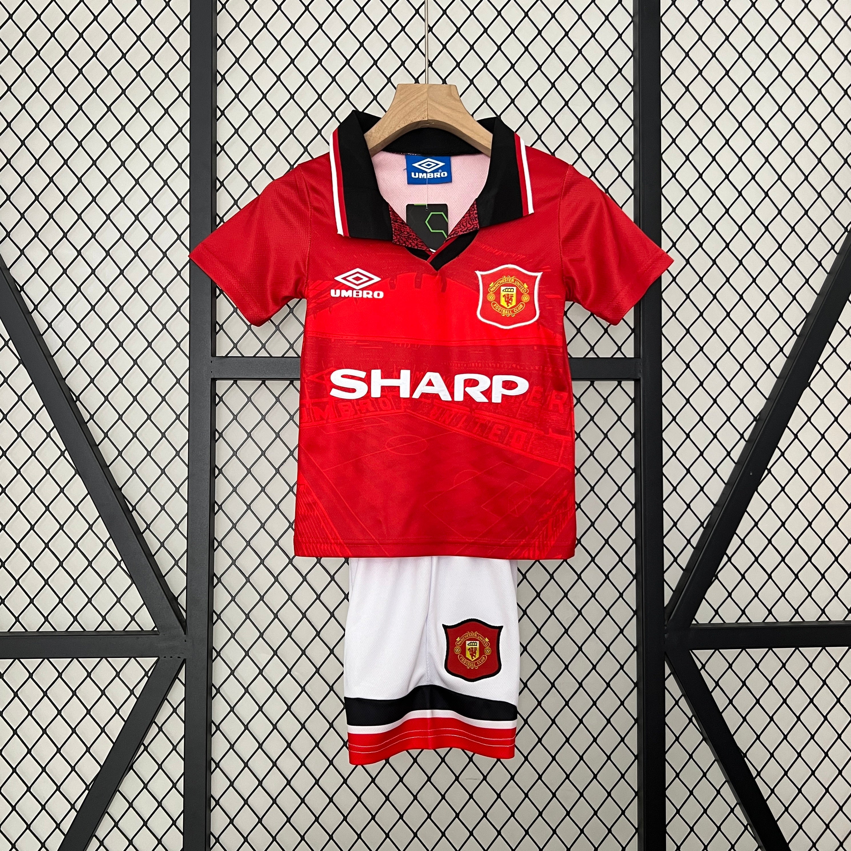 94/96 Manchester United Home Retro Kids Kit